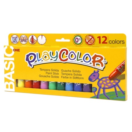 ✅ PlayColor Basic Un paquet de 12 couleurs unies - Elles ne froissent pas le papier - Elles n'ont pas besoin d'e en stock