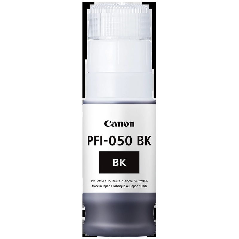 Canon PFI050 Bouteille d'encre noire originale - PFI050BK/5698C001