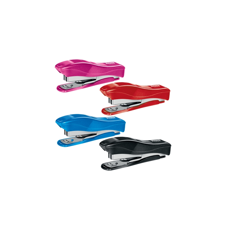 LOT de 10 Agrafeuse Petrus 200 Liliput WOW + 1 boîte de 1 000 agrafes 23/6 - Jusqu'à 12 feuilles - Agrafes 23/6 - Agrafage et