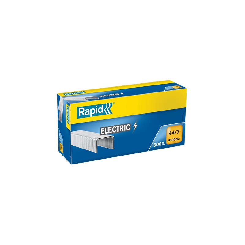 Rapid Strong 44/7 Coffret Electrique de 5000 Agrafes 44/7 - Jusqu'à 70 Feuilles - Fil Galvanisé Renforcé