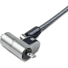 Câble de sécurité L-Link Nano avec verrou - Acier recouvert de vinyle - Compatible avec Nano Slot - Serrure à clé