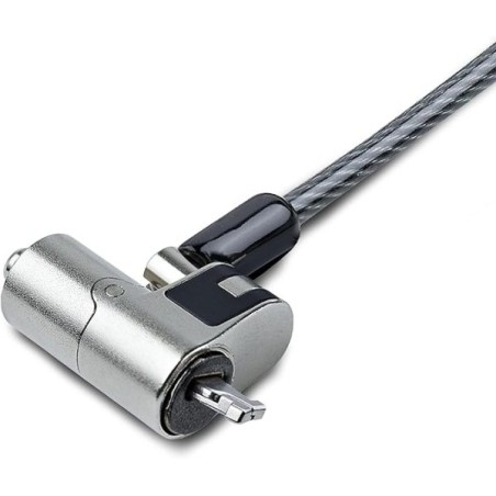 Câble de sécurité L-Link Nano avec verrou - Acier recouvert de vinyle - Compatible avec Nano Slot - Serrure à clé