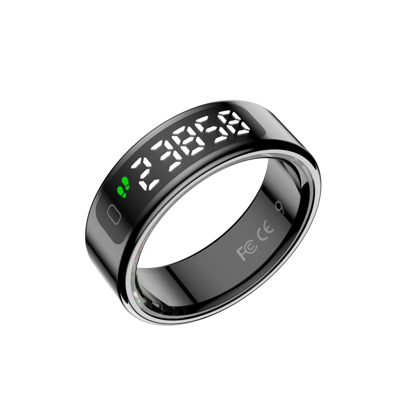 Bague connectée Leotec Kör Mau - Capteur de fréquence cardiaque et accéléromètre - Moniteur de sommeil - 5 ATM - Étanche