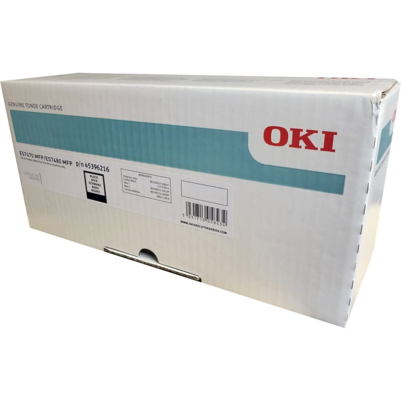 OKI Executive ES7470/ES7480 Cartouche de toner noir d'origine - 45396216