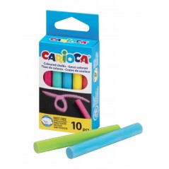 ✅ Carioca Lot de 10 craies standards – Sans poussière – Couleurs vives – Lavables – Faciles à effacer en stock