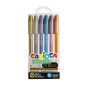 Stylos bille métalliques multicolores x6 - Carioca Fiorella