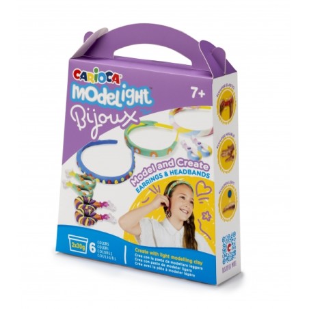 â Carioca Modelight Bijoux Pack CrÃ©ation Bijoux - PÃ¢te Super LÃ©gÃ¨re et MallÃ©able - Sans Gluten - SÃ©chage Ã en stock