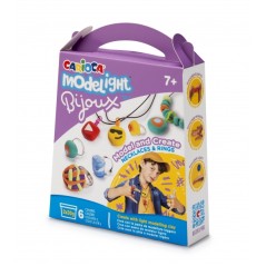 ✅ Pack de Création de Bijoux Carioca Modelight Bijoux - Pâte Super Légère et Élastique - Sans Gluten - Séc en stock