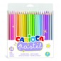 Carioca Lot de 24 crayons en bois - Couleurs pastel - Corps hexagonal - Couleurs vives et lavables - Écriture douce - Mine sûre