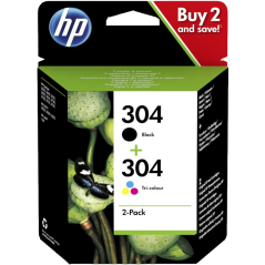 ✅ HP MultiPack 304 noir et couleur (3JB05AE) couleur pack en stock