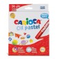 Carioca Lot de 24 pastels à l'huile - Couleurs vives - Lavables - Résistants à la lumière - Couvrants - Faciles à mélanger