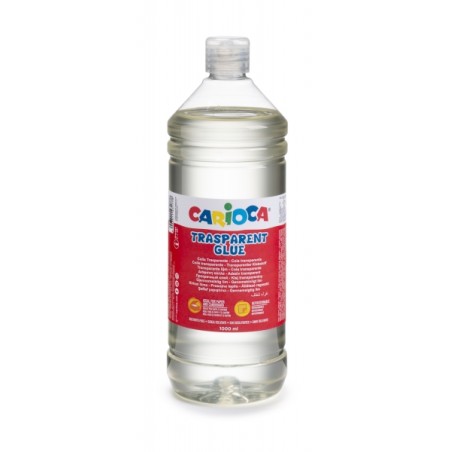 ✅ Carioca Bouteille de Cola Transparente 1000gr - Couvercle avec Distributeur - Convient au Papier et Carton - S en stock