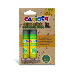 ✅ Carioca Eco Family Pack de 2 Sticks Colles - Idéal pour la Maison, l'École et le Bureau - Colle Papier, Phot en stock