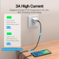 Câble Vention CQMHD USB-A 2.0 vers Micro-B et USB-C magnétique - Connecteurs interchangeables - Transfert 480 Mb/s - Couleur