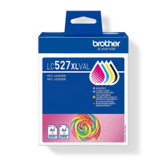 ✅ Brother LC527XLVAL pack de 4 cartouches d’encre (noir/cyan/magenta/jaune) (LC-527XLVAL) couleur pack en stock