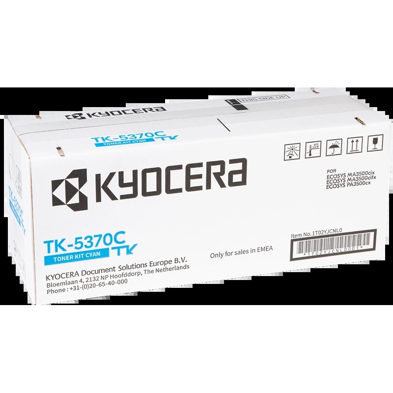Kyocera TK5370 Cartouche de toner cyan originale - 1T02YJCNL0/TK5370C