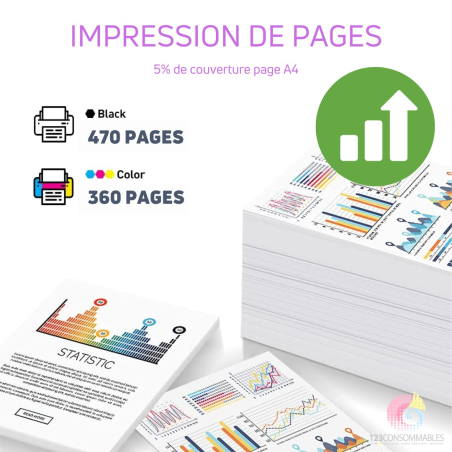 Pack compatible avec CANON PG-545 XL/CL-546 XL (noir et couleur)