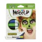 Carioca Mask Up Pack de 3 Monsters Stick Skin Colors - Couleurs vives - Lavable et à base d'eau - Comprend deux tutoriels étape