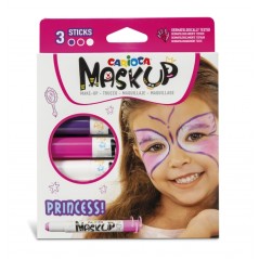 ✅ Carioca Mask Up Pack de 3 couleurs de peau de princesse – Couleurs vives – Lavable – À base d'eau – C en stock