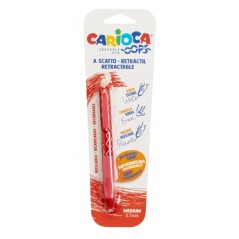 ✅ Stylo Effaçable Carioca Oops - Encre Thermo-Sensible - Grip Triangulaire Ergonomique - Pointe Ø 0,7 mm - Rec en stock