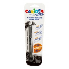 ✅ Stylo Effaçable Carioca Oops Blister - Thermo Sensible - Prise Triangulaire Ergonomique - Pointe 0,7 mm - Rec en stock