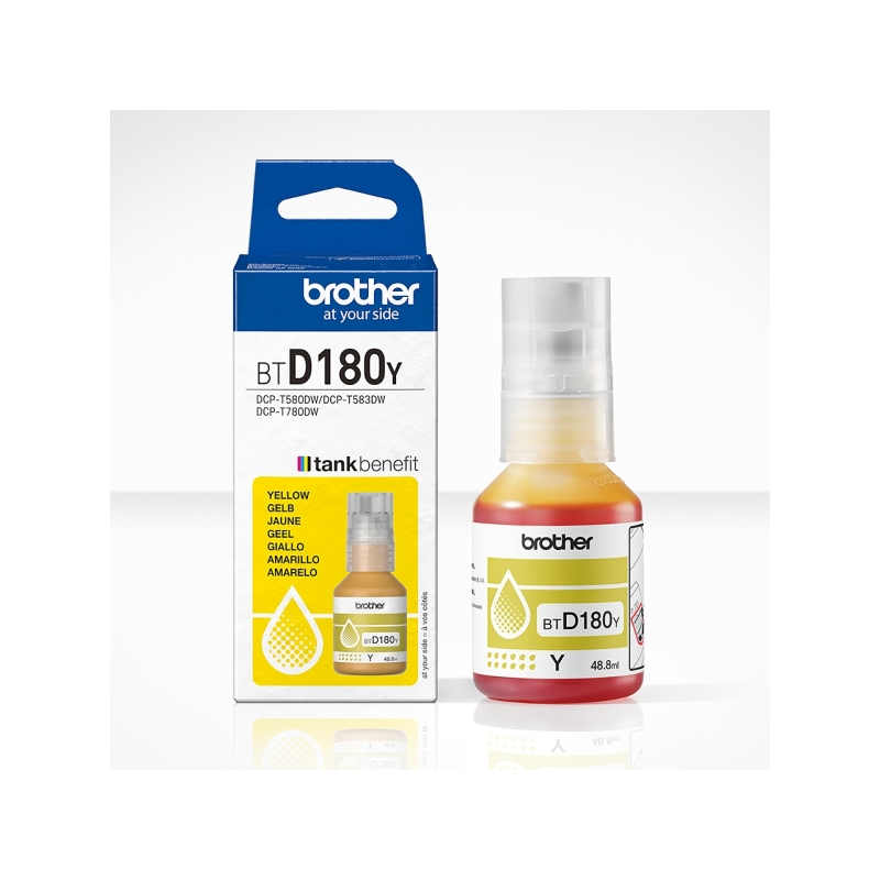 Brother BTD180Y Bouteille d'encre jaune