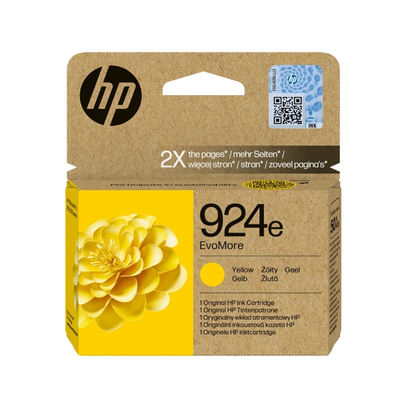 Cartouche d'encre jaune HP 924e 4K0U9NE