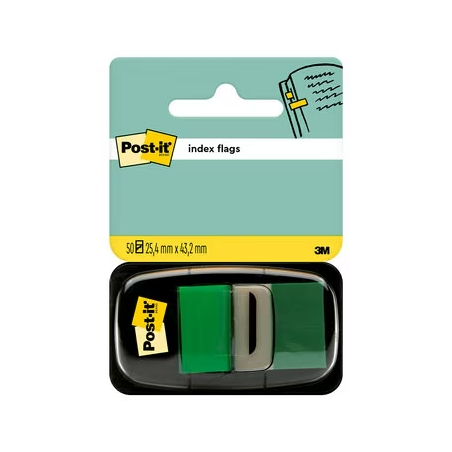 ✅ Distributeur d'index Pos-it avec 50 marqueurs repositionnables 25,4 x 43,2 mm - Adhérence ferme - Pour marque en stock