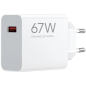 Chargeur mural Xiaomi HyperCharge 67 W QC3.0 - USB-A - Charge rapide - Blanc