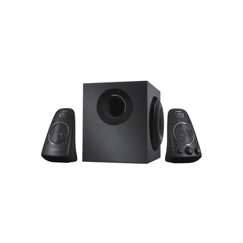 Système d'enceintes Logitech Z623 2.1 400W avec Subwoofer - Certification THX - 2x Entrées Jack 3.5mm + 2x RCA - Couleur Noir