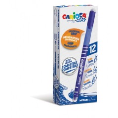 ✅ LOT de 12 Stylos Effaçables Carioca Oops - Thermo Sensibles - Grip Triangulaire Ergonomique - Pointe Ø 0,7 m en stock