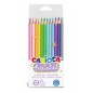 Carioca Lot de 12 Crayons Pastel en Bois - Couleurs Pastel - Corps Hexagonal - Couleurs Vives et Lavables - Écriture Douce