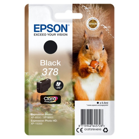 ✅ Epson cartouche encre 378 noir couleur Noir en stock