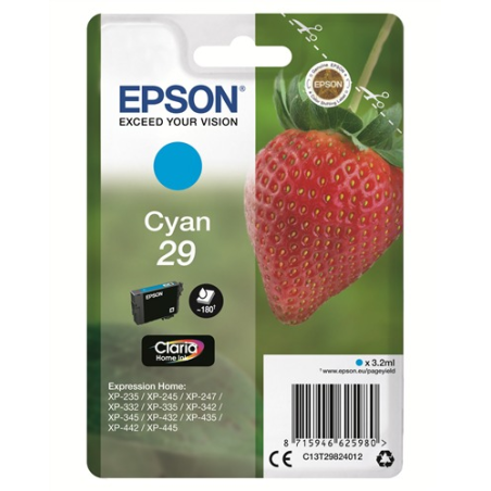 ✅ Epson cartouche encre T29 cyan couleur cyan en stock