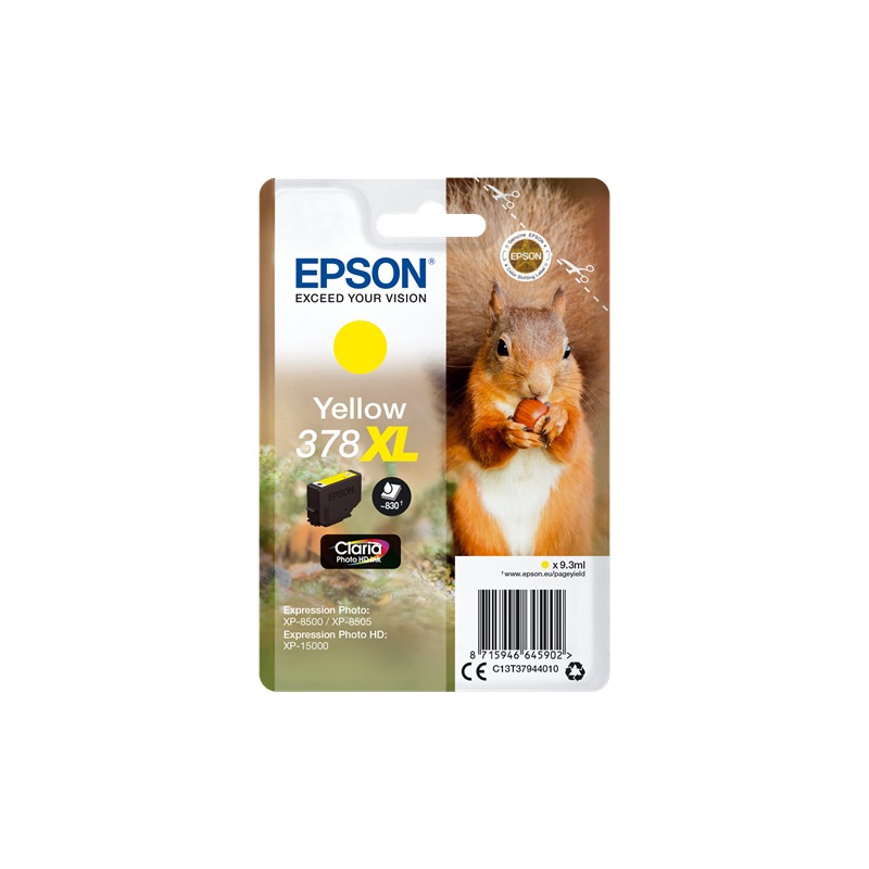 Epson cartouche encre 378XL jaune