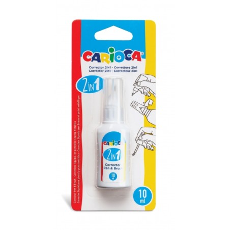 Correcteur blanc 2en1 Carioca