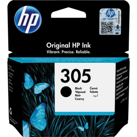 ✅ HP cartouche encre 305 noir couleur Noir en stock