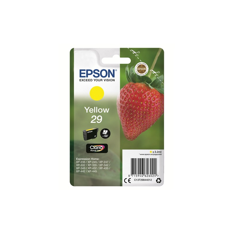 Epson cartouche encre T29 jaune Epson cartouche encre T29 jaune