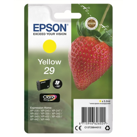 ✅ Epson cartouche encre T29 jaune couleur jaune en stock
