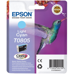 ✅ Epson cartouche encre T0805 cyan clair couleur cyan clair en stock