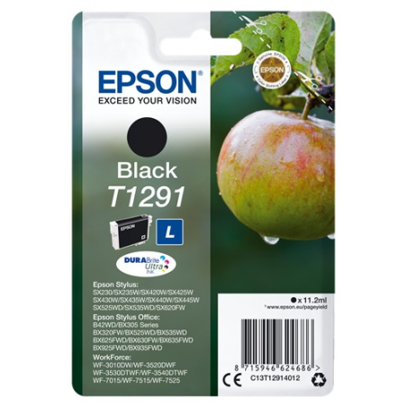 ✅ Epson cartouche encre T1291 noir couleur Noir en stock