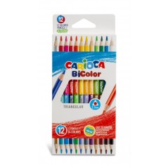 ✅ Carioca Lot de 12 crayons triangulaires – Mine de haute qualité – Haute résistance à la casse – Facil en stock
