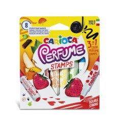 ✅ Carioca Lot de 8 marqueurs parfumés double pointe - Encre parfumée et lavable - Arômes naturels - Sans subs en stock