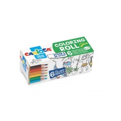 ✅ Carioca Mini rouleau de coloriage Jungle papier adhésif pour colorier - Applicable sur surfaces verticales ou en stock