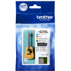 ✅ Brother LC-421 XL (LC421XLVAL) Multipack Noir / Cyan / Magenta / Jaune couleur pack en stock