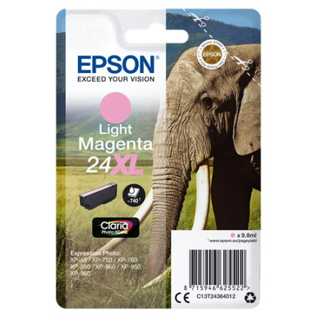 ✅ Epson cartouche encre 24XL photo magenta couleur magenta clair en stock