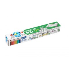 ✅ Rouleau de coloriage Carioca Papier de coloriage adhésif Jungle - Applicable sur surfaces verticales ou horiz en stock