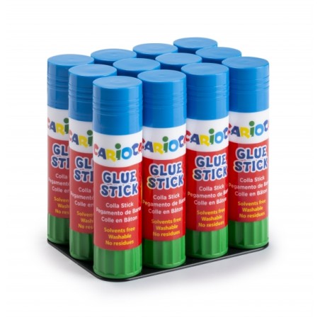 ✅ Carioca Présentoir de 12 bâtons de colle - Idéal pour la maison, l'école et le bureau - Colle papier, phot en stock