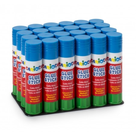 ✅ Carioca Présentoir de 24 bâtons de colle - Idéal pour la maison, l'école et le bureau - Colle papier, phot en stock