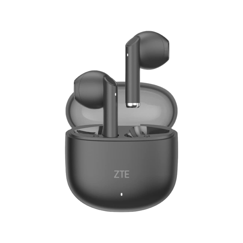 Écouteurs sans fil ZTE Buds 2 - Bluetooth 5.3 - Autonomie de 25 h - Résistance à l'eau IPX4 - Noir